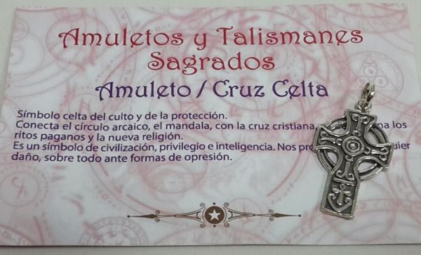 Imagen de AMULETO DE PLATA CRUZ CELTA 31MM