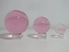 Imagen de Bola de cristal más peana 5 cm rosa