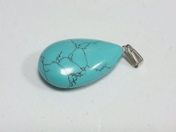 Imagen de Colgante gota piedra natural Turquesa