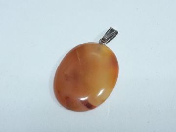 Imagen de Colgante ovalado plano Carneola