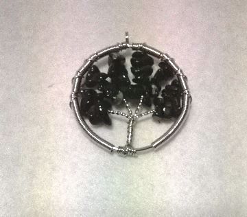 Imagen de COLGANTE TALISMAN ARBOL DE LA VIDA onix