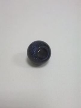 Imagen de Colgante tipo Pandora de Aventurina brillo violeta 12x14 mm