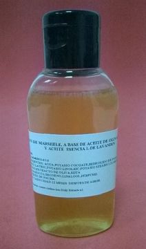 Imagen de JABON A BASE DE ACEITE OLIVAS Y ESENCIAL  LAVANDIN