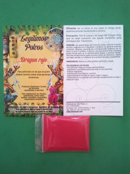 Imagen de Polvo dragón rojo