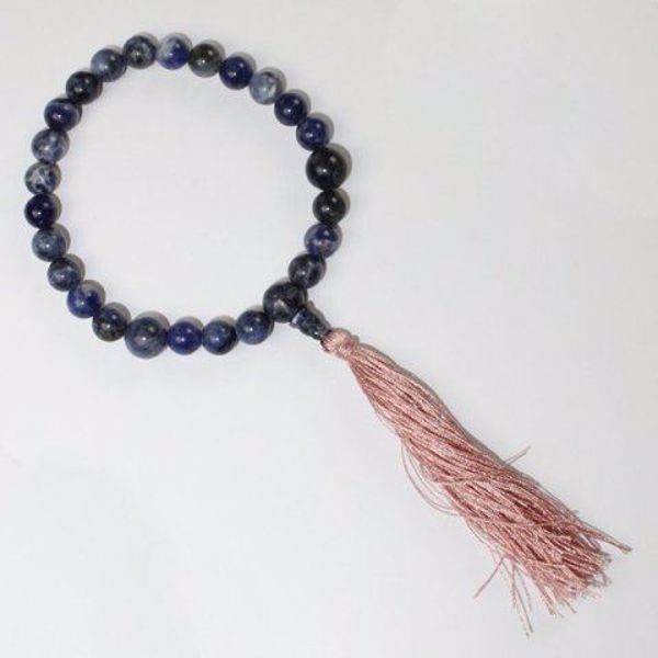 Imagen de PULSERA BOLAS MALA PIEDRA NATURAL SODALITA