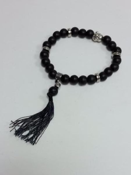 Imagen de PULSERA MALA NEGRA CON BUDA