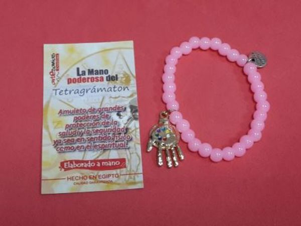 Imagen de PULSERA MANO PODEROSA ROSA