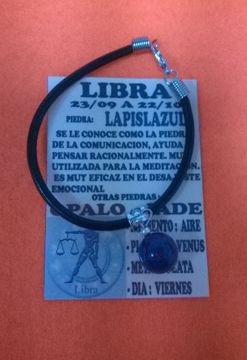 Imagen de PULSERA PIEDRA LAPISLAZURI DEL ZODIACO LIBRA