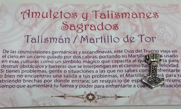 Imagen de TALISMÁN DE PLATA MARTILLO DE TOR