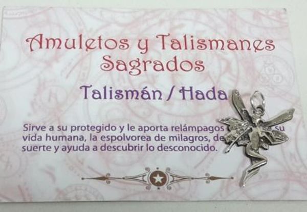 Imagen de TALISMÁN DE PLATA HADA FYLGIAR DE 37 MM