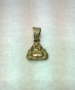 Imagen de TALISMAN COLGANTE BUDA DORADO