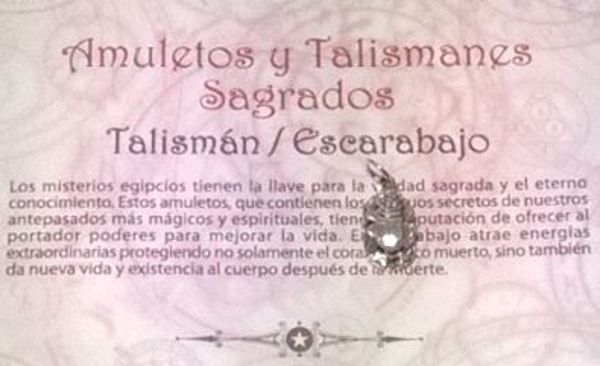 Imagen de TALISMAN PLATA ESCARABAJO EGIPCIO 15X9 MMS