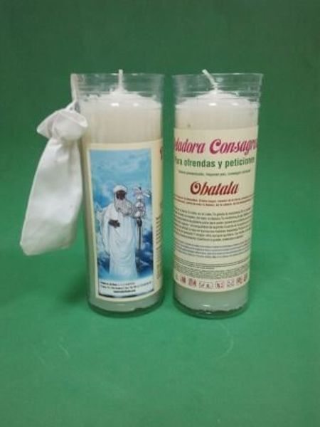 Imagen de Veladora consagrada Obatala con pulsera
