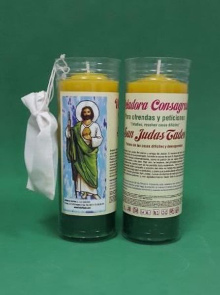 Imagen de Veladora consagrada San Judas Tadeo con pulsera