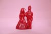 Imagen de Vela pareja o matrimonio pequeña roja 110X90X37 MMS APROX.