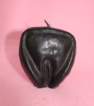 Imagen de Vela vagina negra 8,5 X 8,5 CM.
