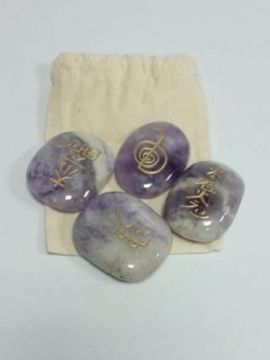 Imagen de JUEGO REIKI AMATISTA BANDEADA