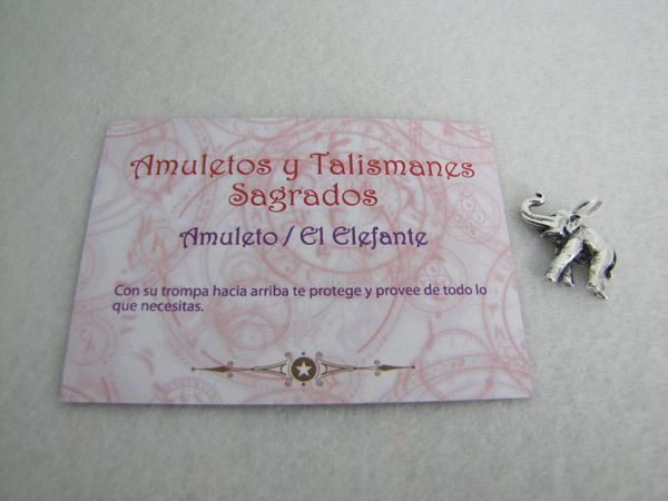 Imagen de TALISMÁN ELEFANTE PLATA 25mm