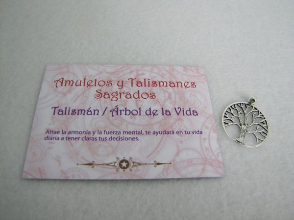 Imagen de Talismán plata árbol de la vida 30 MM
