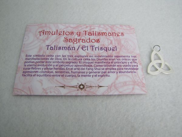 Imagen de TALISMAN TRISQUEL WICCA 25 MM PLATA