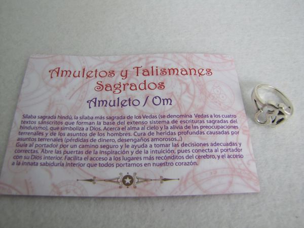 Imagen de AMULETO ANILLO OM MACIZO TALLA 12