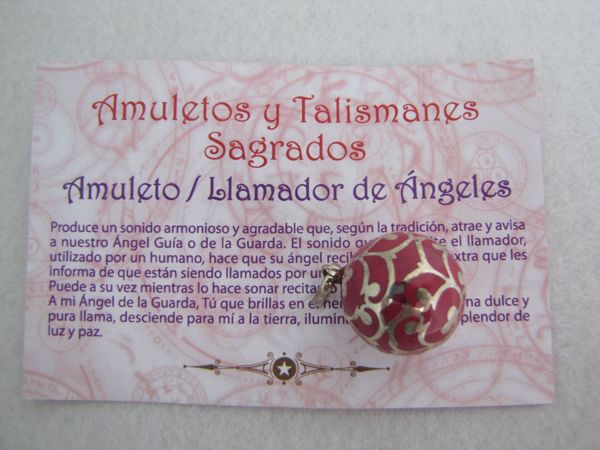 Imagen de AMULETO LLAMADOR DE ANGELES FUCSIA 30 mm