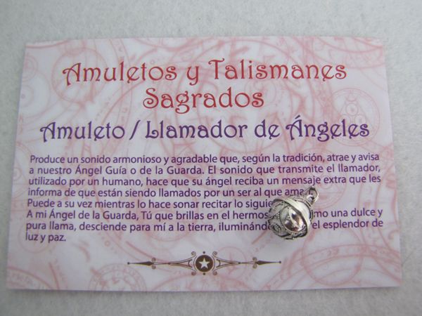 Imagen de AMULETO LLAMADOR DE ANGELES PLATA 15 MM