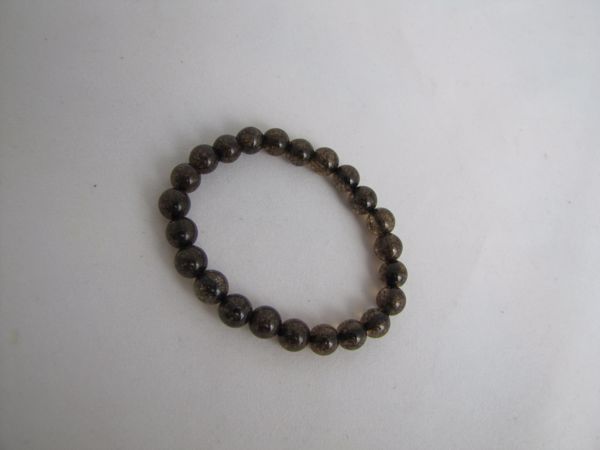 Imagen de PULSERA DE BOLAS AGATA TINTADA NATURAL