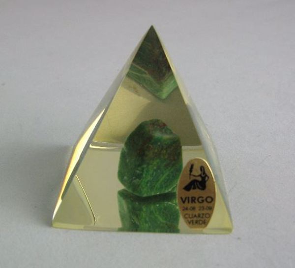 Imagen de PIRAMIDE CRISTAL SIGNO DEL ZODIACO VIRGO