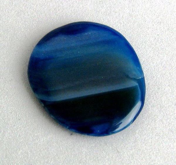 Imagen de RODADO PLANO PIEDRA NATURAL AGATA AZUL