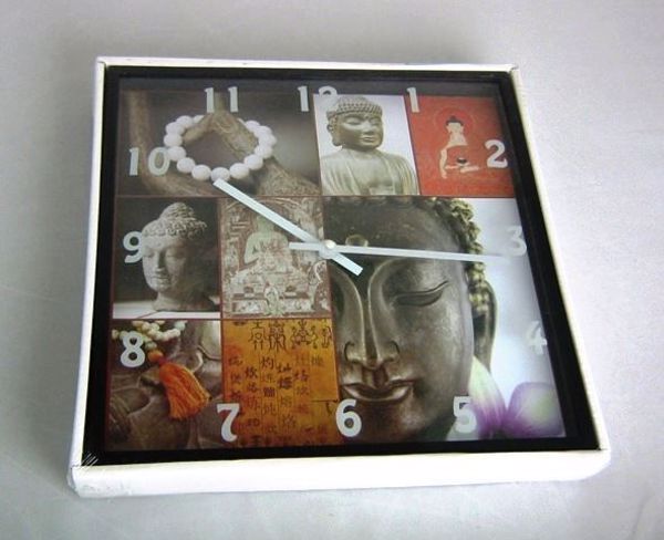 Imagen de Reloj pared Buda 28 cms M1