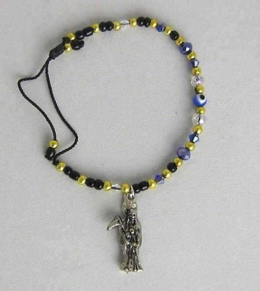 Imagen de PULSERA SANTA MUERTE PLATEADA