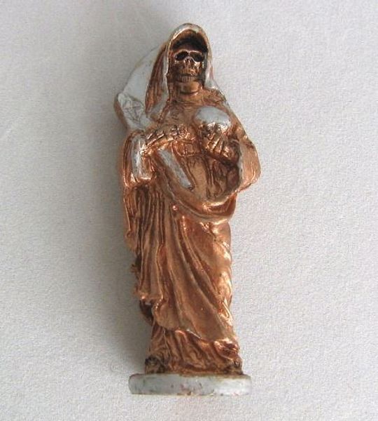 Imagen de IMAGEN SANTA MUERTE COLOR BRONCE 74 MMS