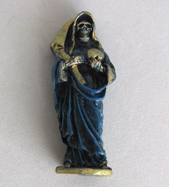 Imagen de IMAGEN SANTA MUERTE AZUL 74 MMS