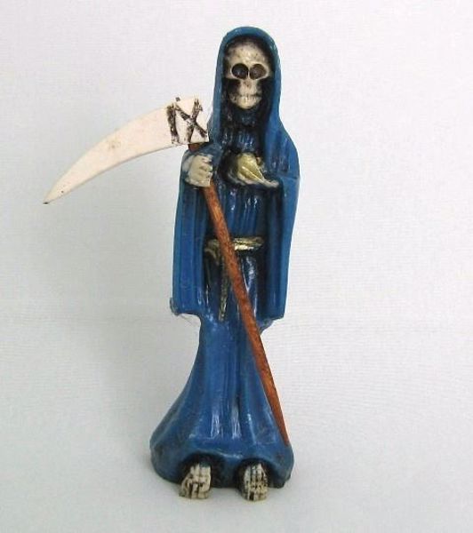 Imagen de IMAGEN SANTA MUERTE AZUL 82 MMS