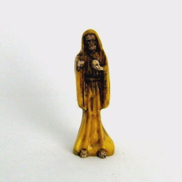 Imagen de IMAGEN SANTA MUERTE AMARILLA 63 MMS