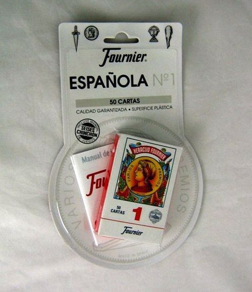 Imagen de BLISTER BARAJA DE 50 CARTAS ESPAÑOLA(reverso rojo) FOURNIER