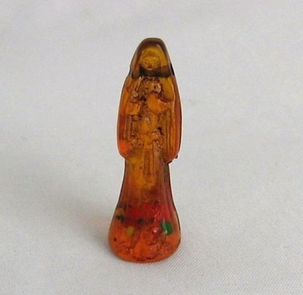 Imagen de SANTA MUERTE NARANJA TRASLUCIDA 34 MMS