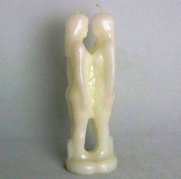 Imagen de VELA DE FORMA MUJER DE CARA A MUJER BLANCA 18 CMS