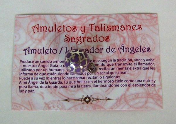 Imagen de AMULETO LLAMADOR DE ANGELES LILA 23 MMS