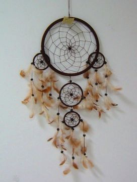 Imagen de Atrapasueños 21,5 cms marrón