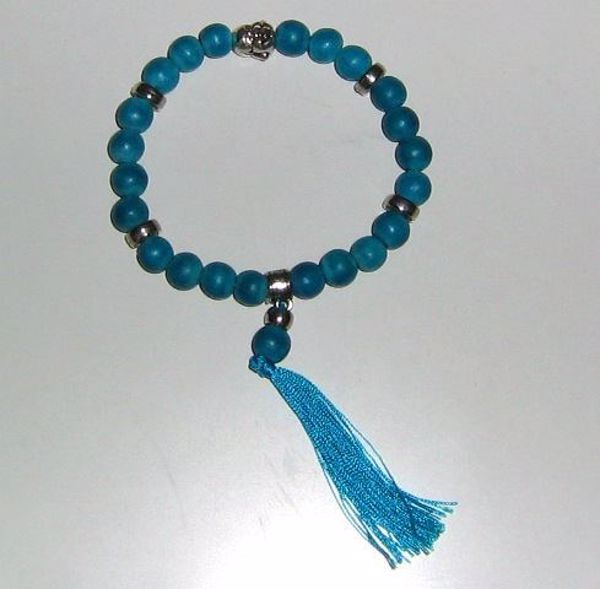 Imagen de PULSERA MALA TURQUESA CON BUDA