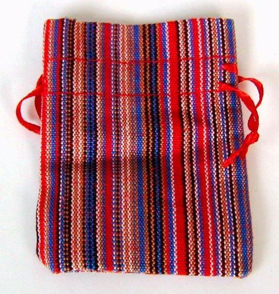 Imagen de BOLSA GUARDA AMULETOS Y TALISMANES LINIAS MULTICOLOR