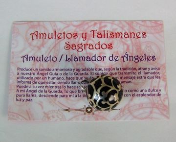 Imagen de AMULETO LLAMADOR DE ANGELES NEGRO 30 MM
