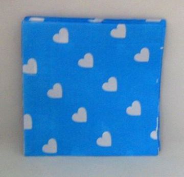 Imagen de SERVILLETAS AZULES CON CORAZON 35X35 CMS