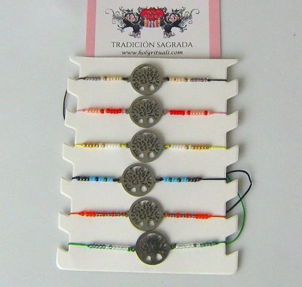 Imagen de PACK 6 UNIDS PULSERA ARBOL DE LA VIDA 10 MMS