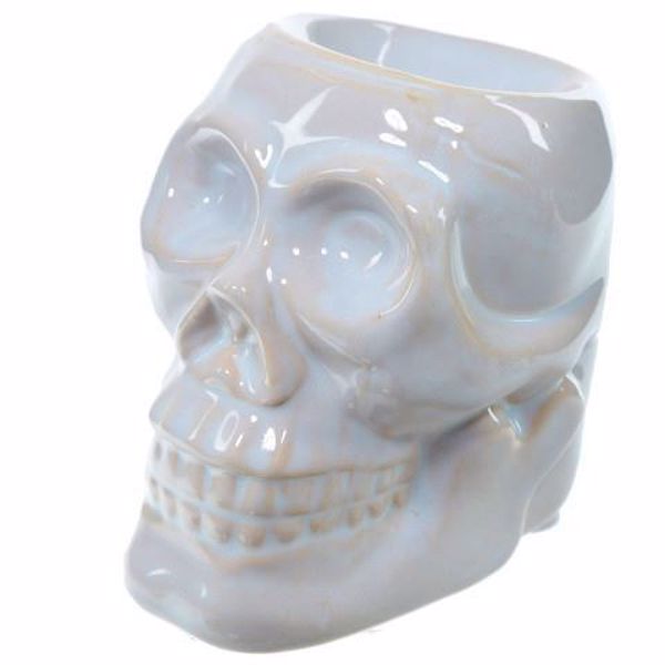 Imagen de QUEMADOR DE ACEITE CALAVERA BLANCA