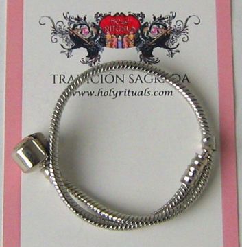 Imagen de PULSERA TIPO PANDORA ZAMAK COLOR ACERO