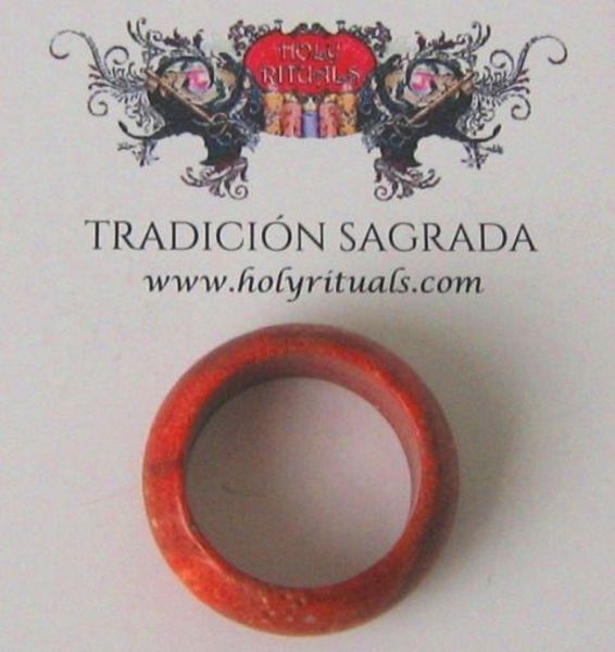 Imagen de Anillo piedra natural Coral T18