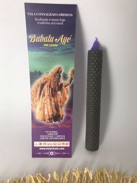 Imagen de Babalu Ayé vela consagrada orishas. San Lázaro